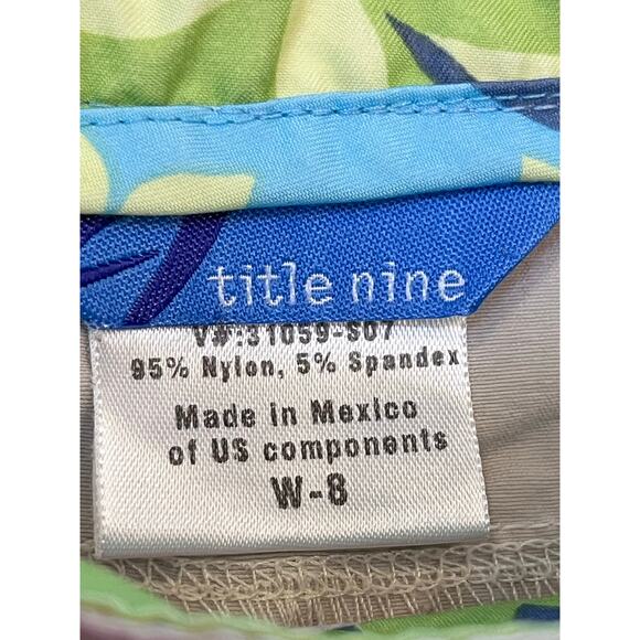 Title Nine Khaki Wide Leg Crop Pants - Women's Size 8 Athleisure Beach Vacation - Picture 3 of 9